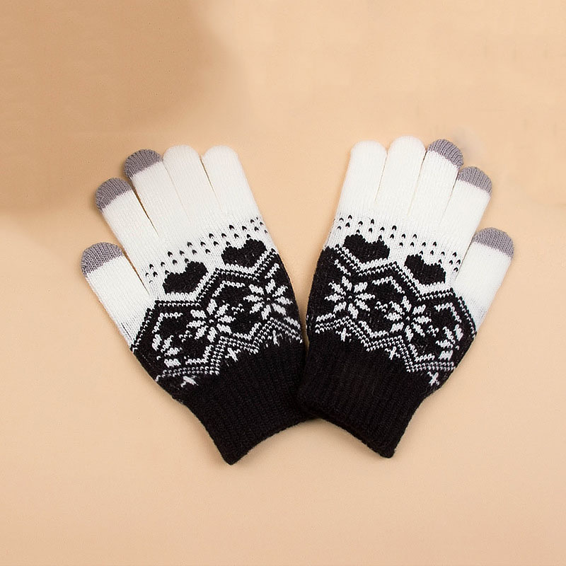 Magic Touch Glove - 여성 니트 장갑 매직 터치 스크린
