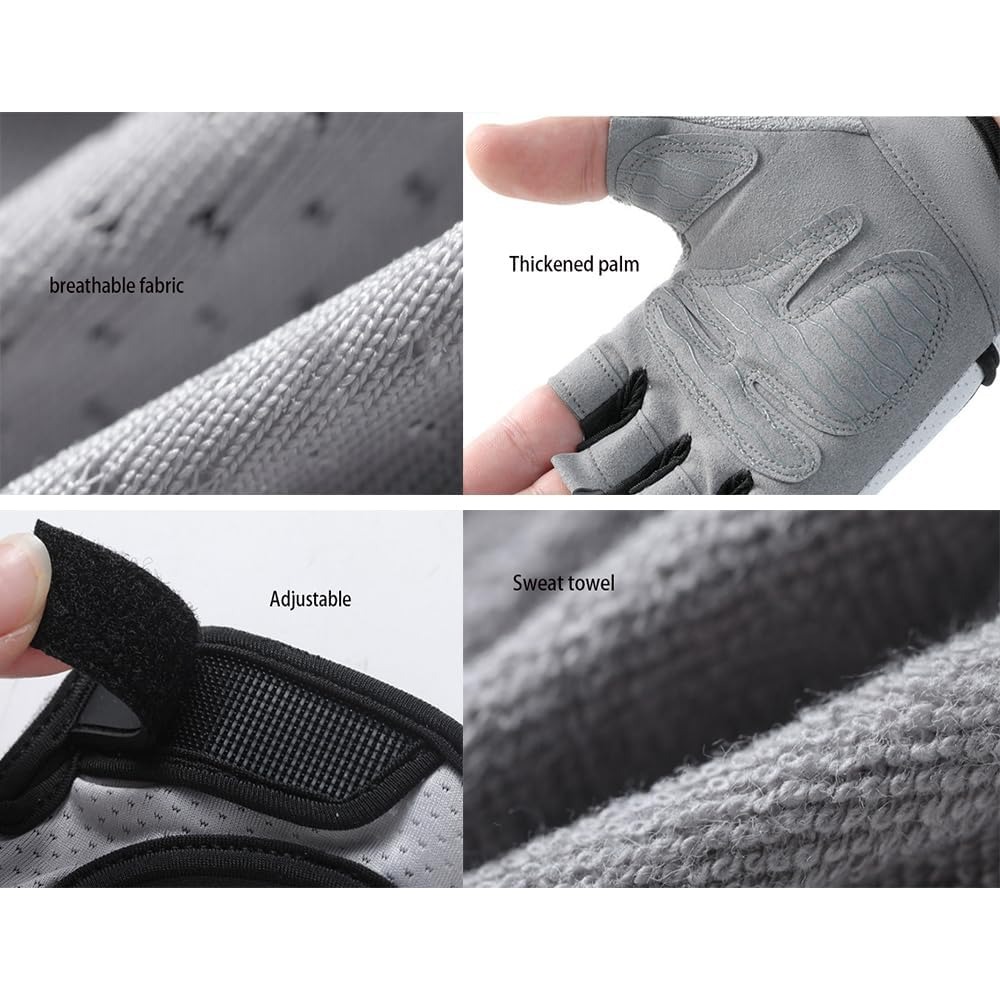 Workout Glove Gym - 여성용 핑거리스 운동 장갑, 가볍고 통기성