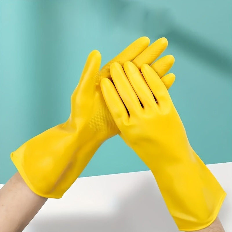 Dish Glove Rubber - 1쌍(2개) 고무장갑 설거지용 방수 두꺼운 고기