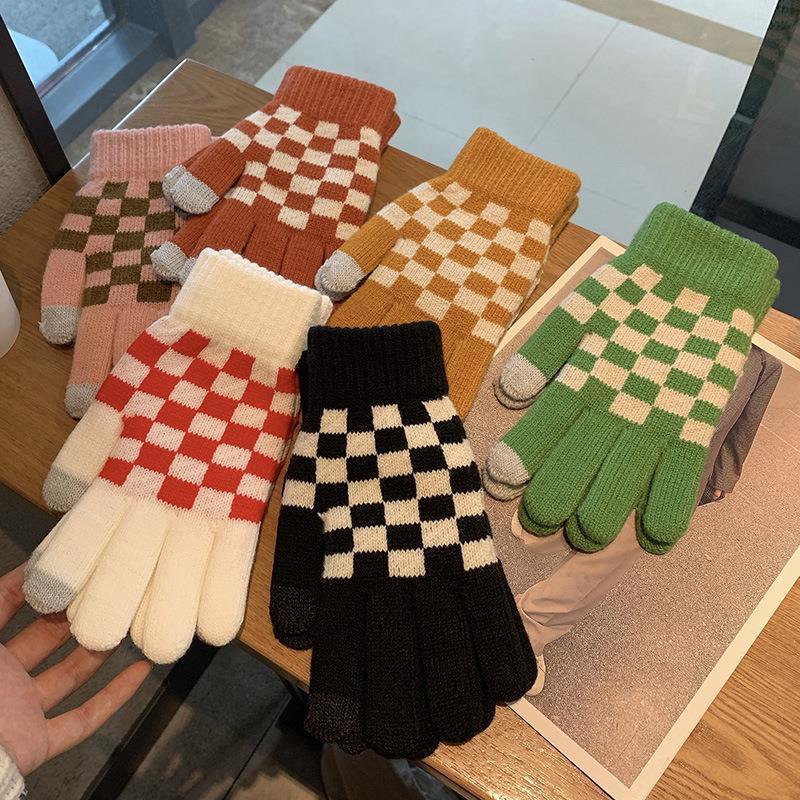Magic Touch Glove - 겨울 탄성 뜨개질 장갑, 여성 패션,
