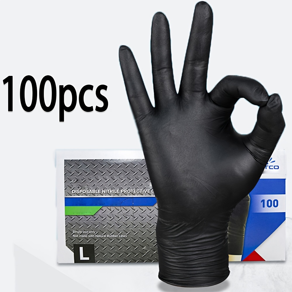 Nitrile Mechanic Glove - 검정색 일회용 니트릴 장갑 두꺼운 내구성