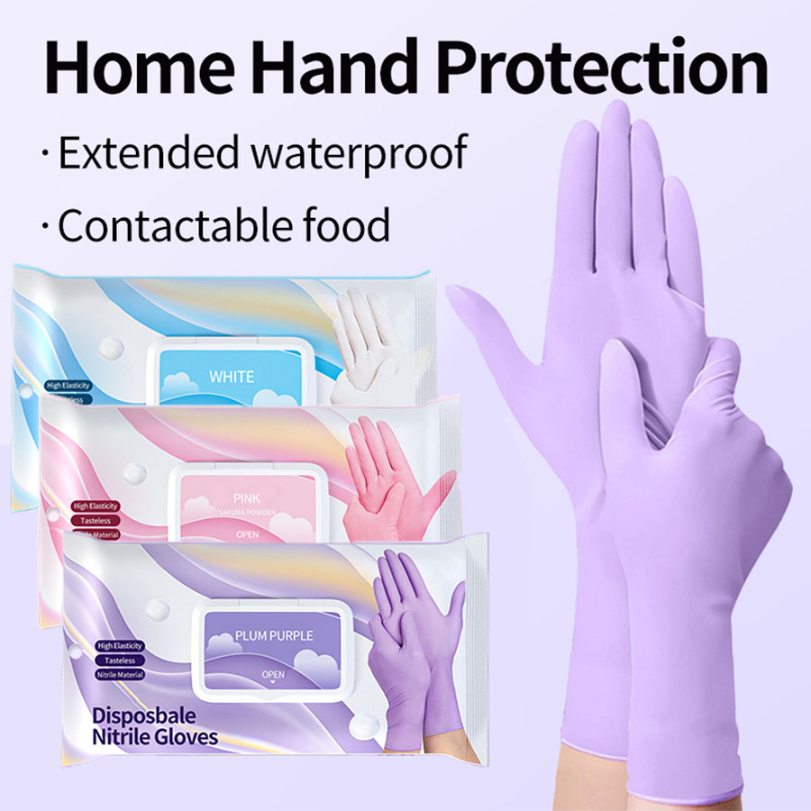Exam Glove Nitrile - 일회용 니트릴 청소 장갑 라텍스 프리