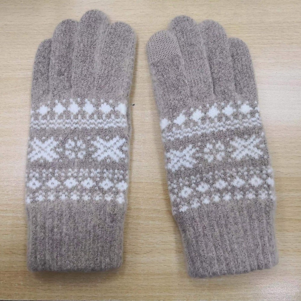 Winter Glove Insulated - 터치 스크린 ‌ 풀 핑거 니트