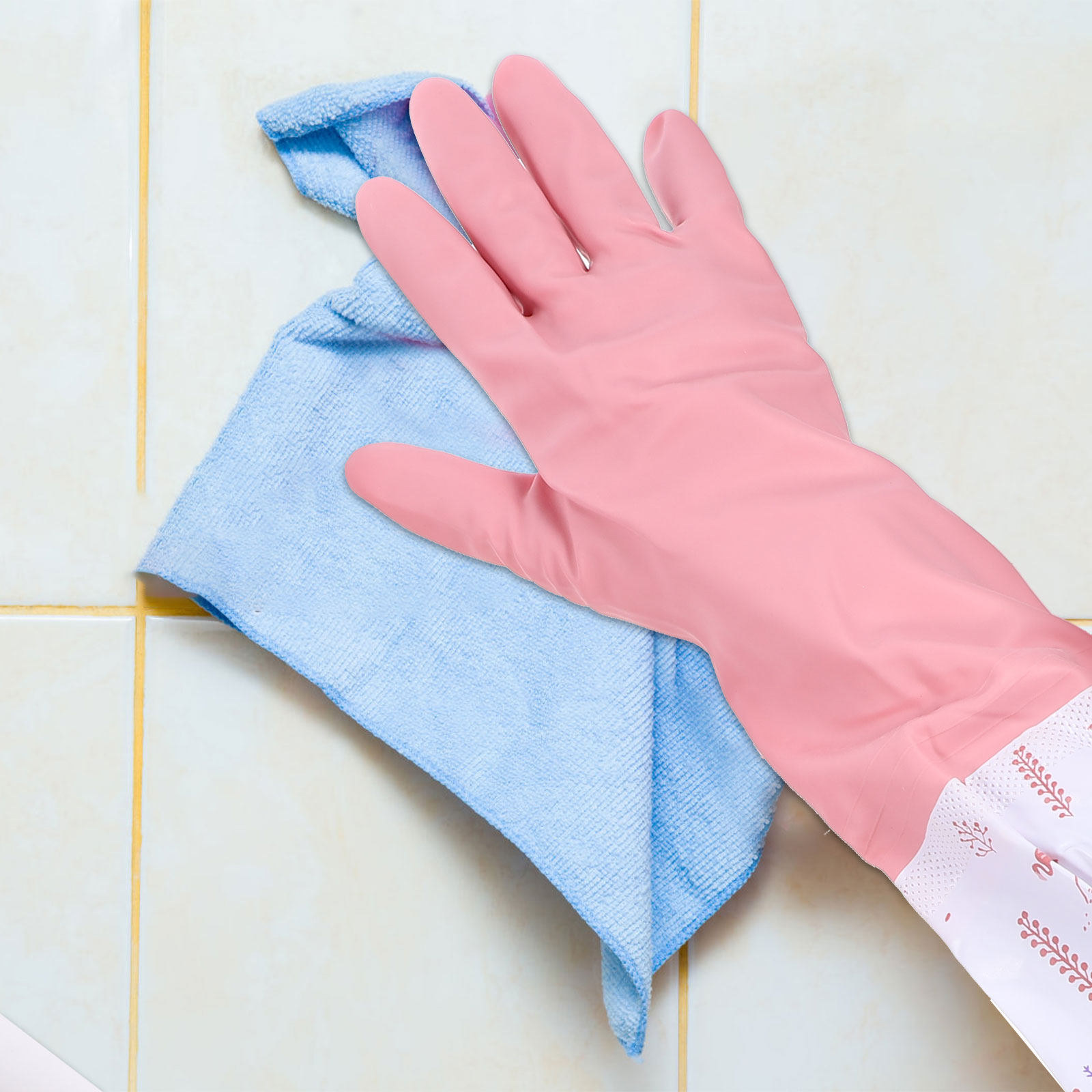 Dish Glove Rubber - 2쌍의 장갑 여성용 방수 설거지 장갑