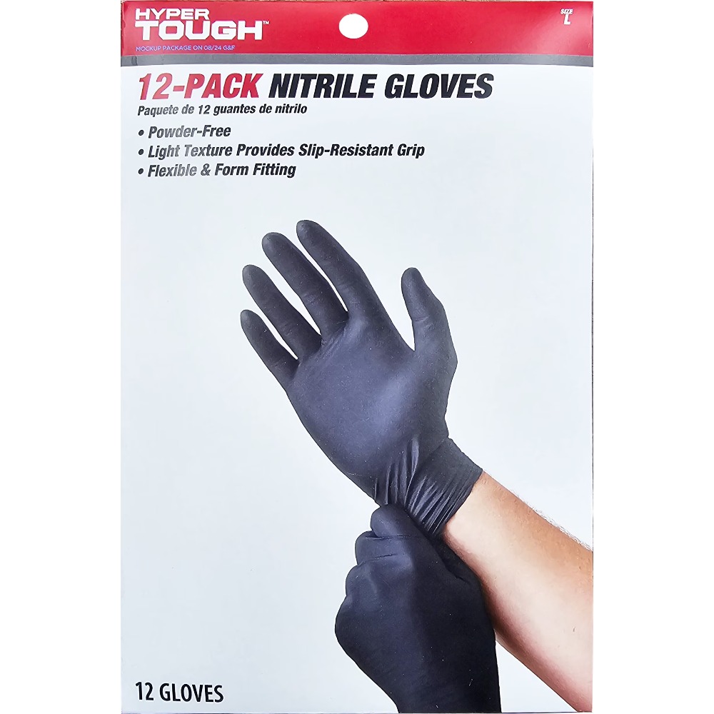 일회용 니트릴 장갑 대형 사이즈 12쌍입 파우더 프리  - Exam Glove Nitrile 리뷰 및 가격