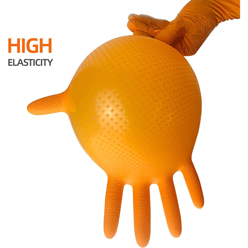 8mil 헤비 듀티 산업용 오렌지 니트릴 장갑 라텍스  - Nitrile Mechanic Glove 리뷰 및 가격