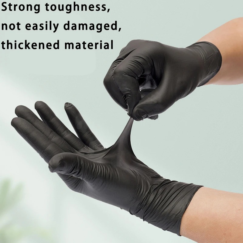 검정색 일회용 니트릴 장갑 두꺼운 내구성 가정용 청소  - Nitrile Mechanic Glove 리뷰 및 가격