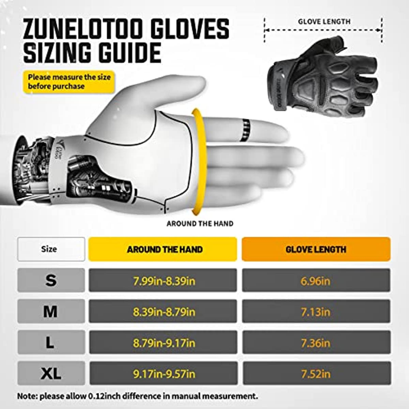 손가락 없는 터치스크린 전술 작업 장갑 EVA 충격 방 - Work Glove Impact 리뷰 및 가격
