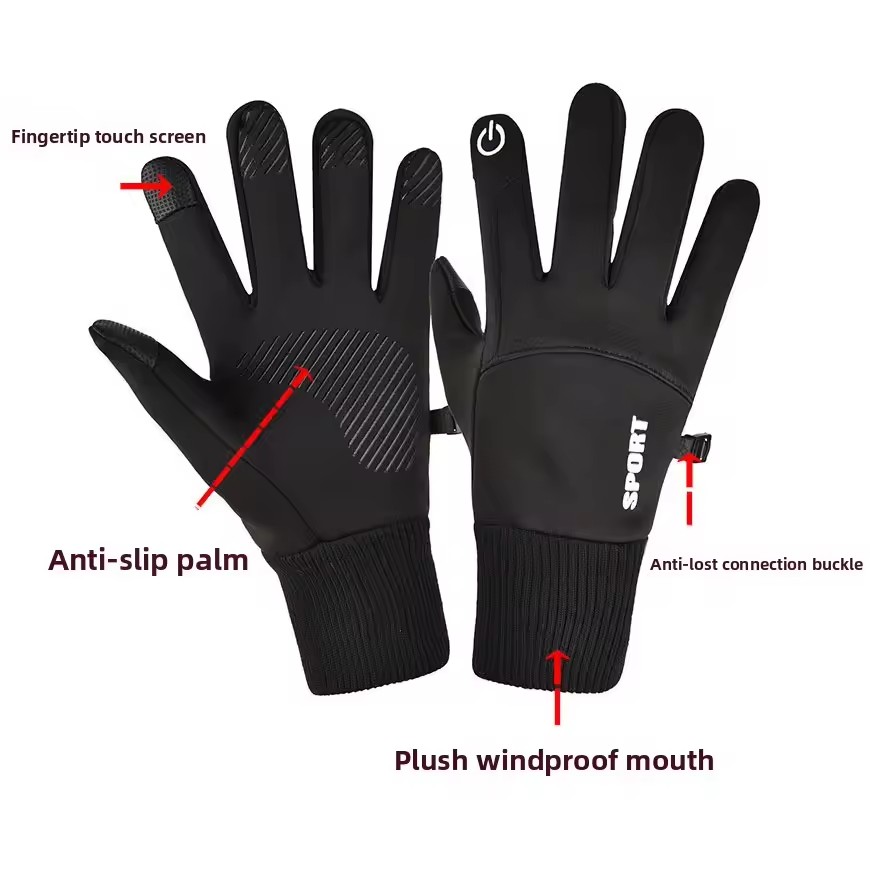 블랙 겨울 방한 풀 핑거 방수 사이클링 아웃도어 스포츠 - Ski Glove Waterproof 리뷰 및 가격