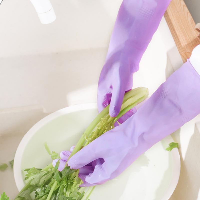 1 쌍 라텍스 가정용 청소 장갑 방수 접시 세척 장갑  - Dish Glove Rubber 리뷰 및 가격