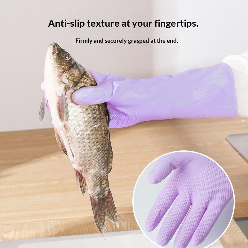 1 쌍 라텍스 가정용 청소 장갑 방수 접시 세척 장갑  - Dish Glove Rubber 리뷰 및 가격