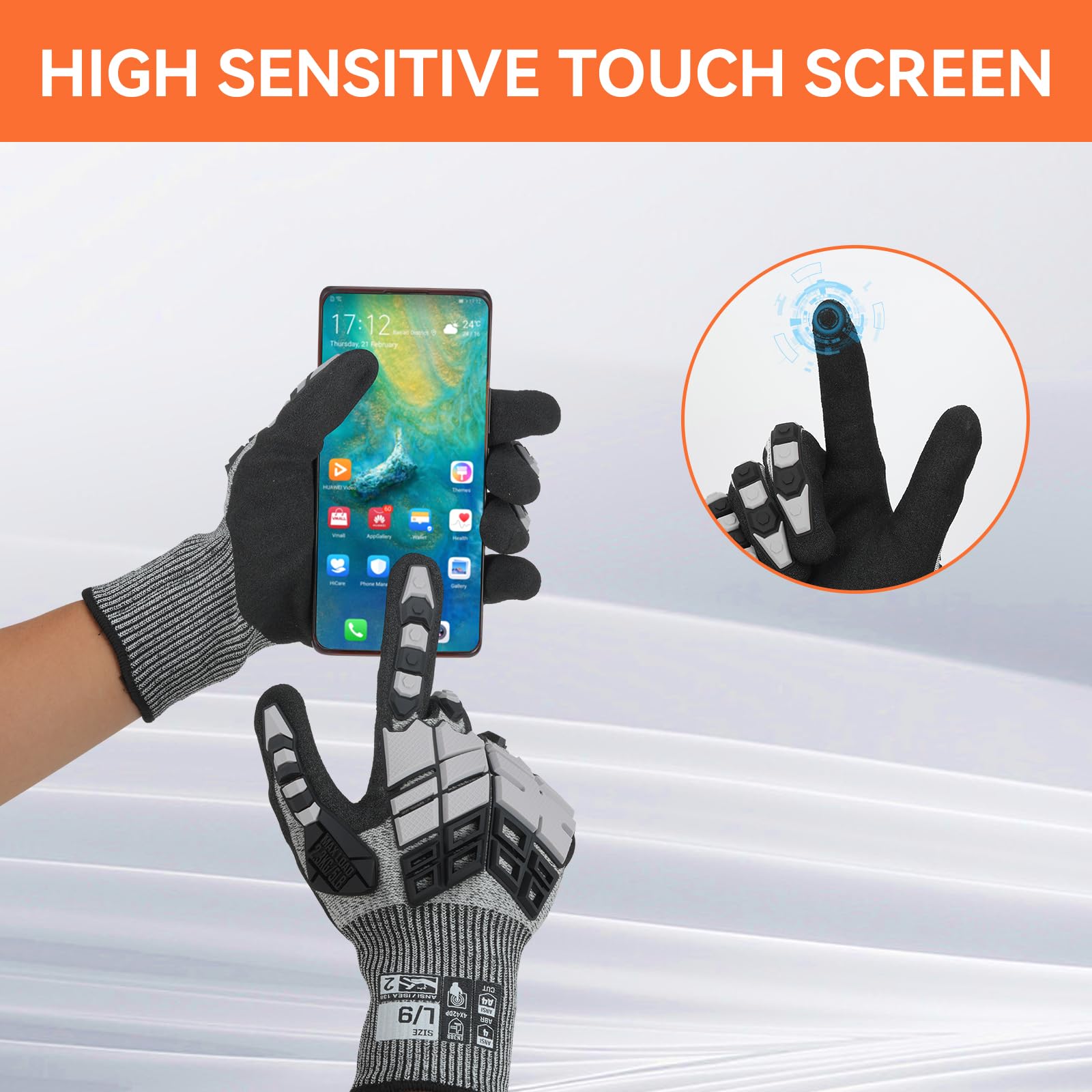 내충격성 및 절단 방지 너클 보호 기능이 있는 기계 작 - Cut Resistant Glove 리뷰 및 가격