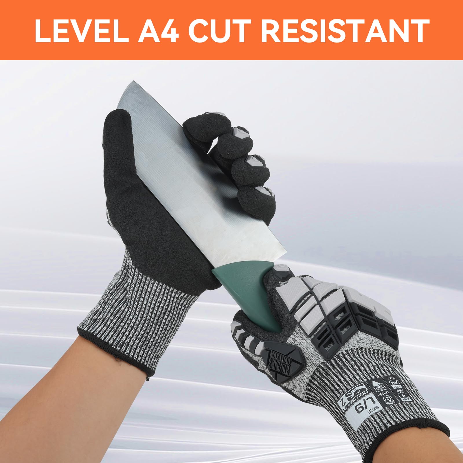 내충격성 및 절단 방지 너클 보호 기능이 있는 기계 작 - Cut Resistant Glove 리뷰 및 가격