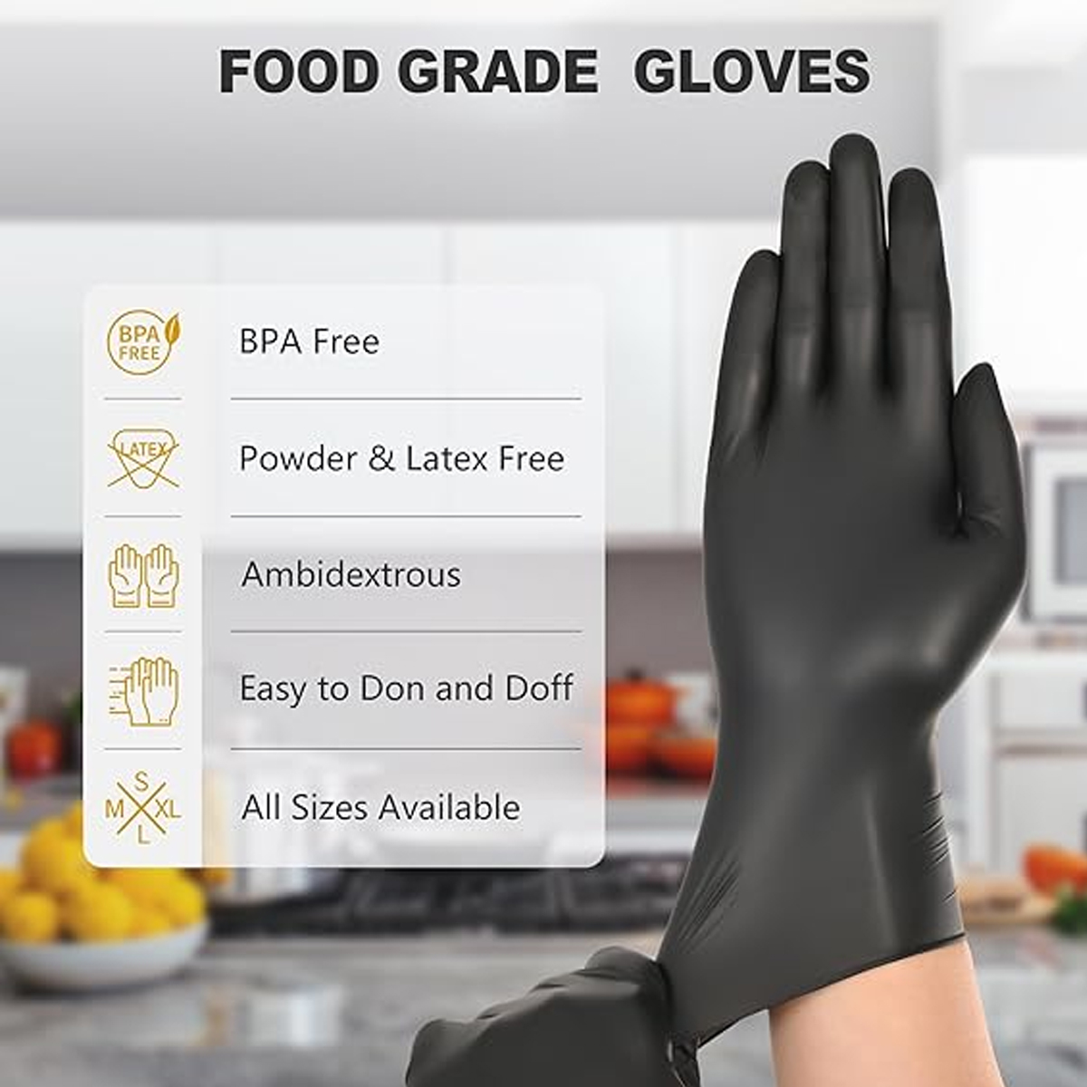 헤비듀티 블랙 일회용 니트릴 장갑 (자동차 정비용, P - Nitrile Mechanic Glove 리뷰 및 가격