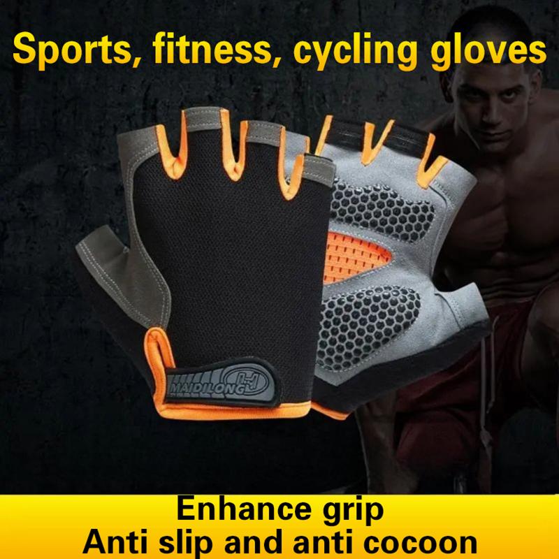 남녀공용 하프 핑거 사이클링 장갑, 미끄럼 방지, 충격 - Workout Glove Gym 리뷰 및 가격