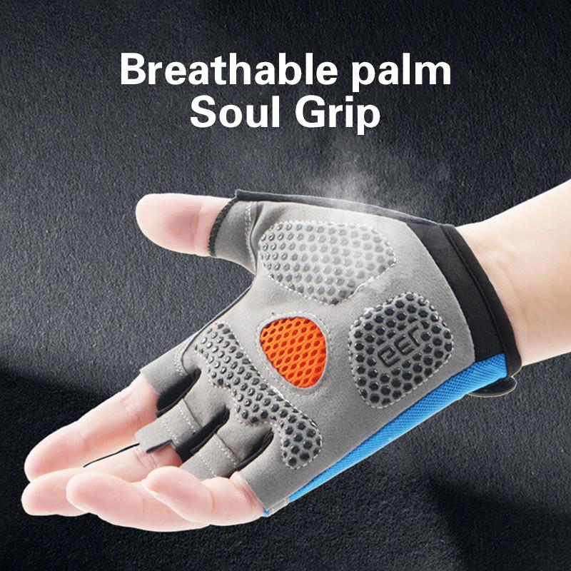 남녀공용 하프 핑거 사이클링 장갑, 미끄럼 방지, 충격 - Workout Glove Gym 리뷰 및 가격