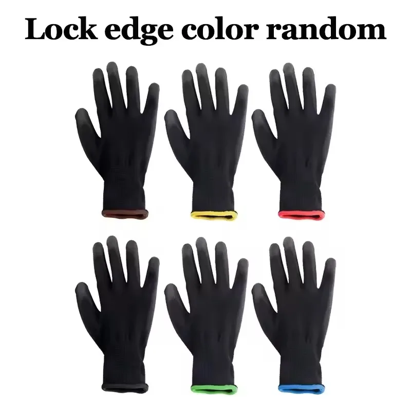 6/12/18PCS 블랙 PU 코팅 장갑 미끄럼 방지  - Nitrile Mechanic Glove 리뷰 및 가격