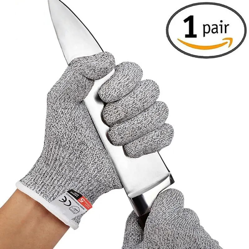 레벨 5 컷 증거 찌르기 방지 와이어 금속 장갑 주방  - Cut Resistant Glove 리뷰 및 가격